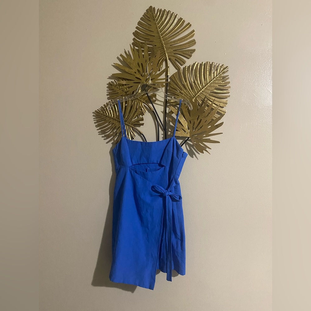 Zara Vibrant Blue Strappy Dress